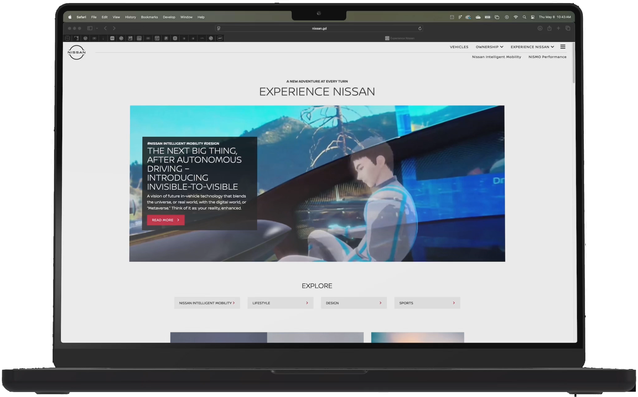 Experience Nissan project